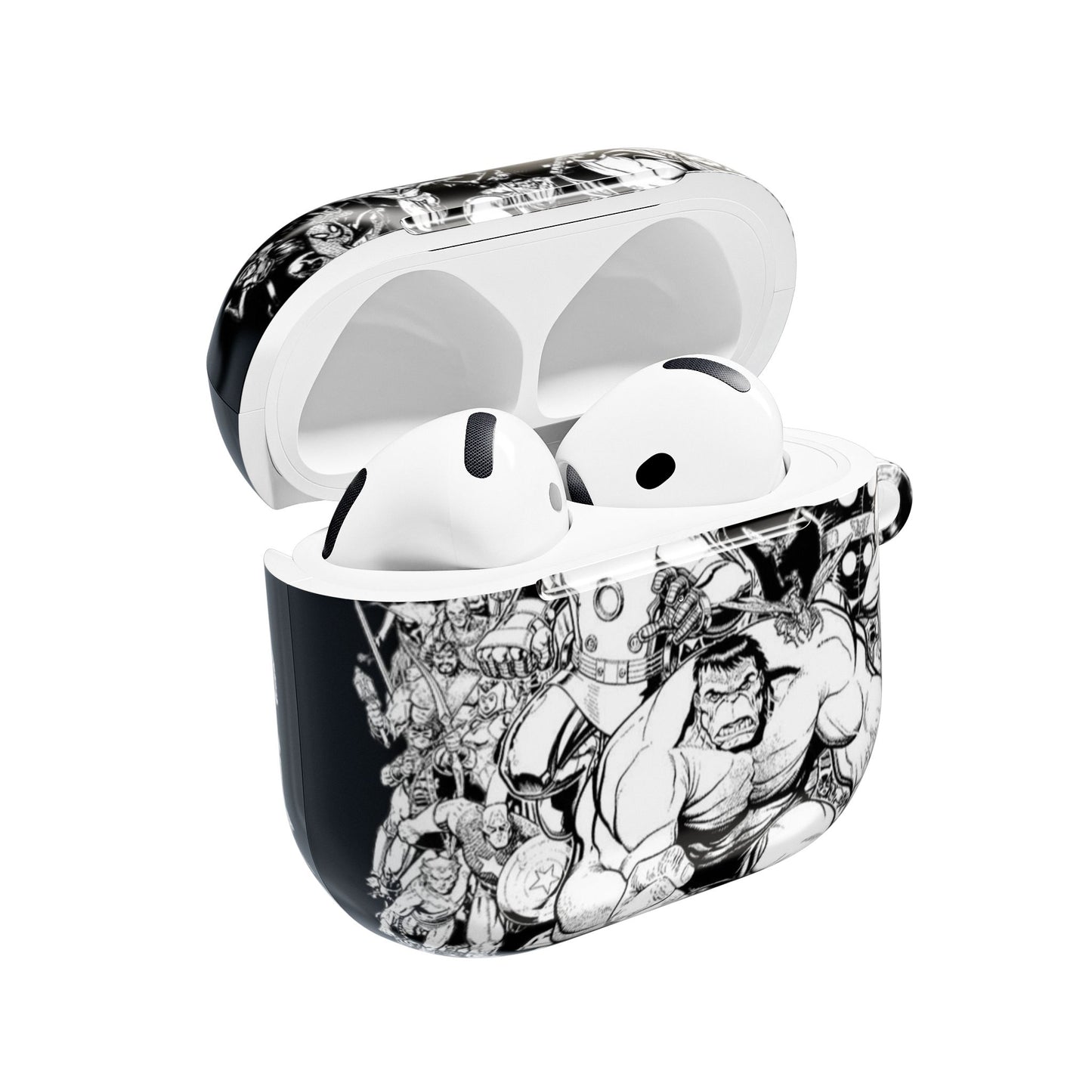 AirPod Case — Marvel Black and White Style