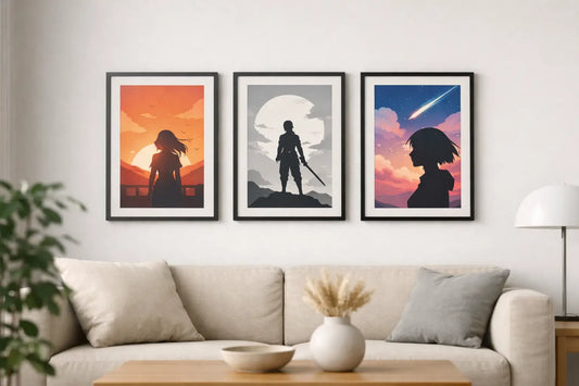 Minimalist Anime Wall Prints That Still Pop