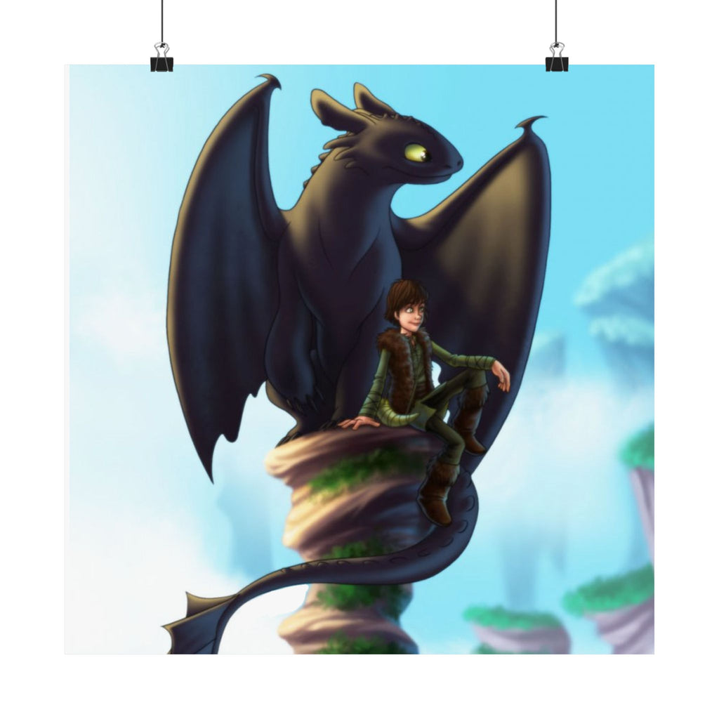 Toothless and Hiccup Poster Collectors Edition Real Art