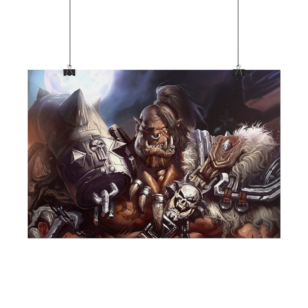 Garrosh Hellscream Fantasy Art Print - World of Warcraft