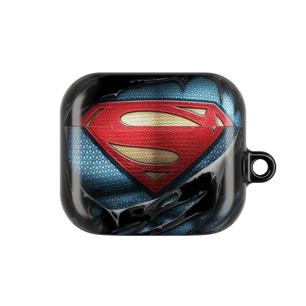 Superman Logo AirPod Case — Heroic Comic Superhero Protective Cover