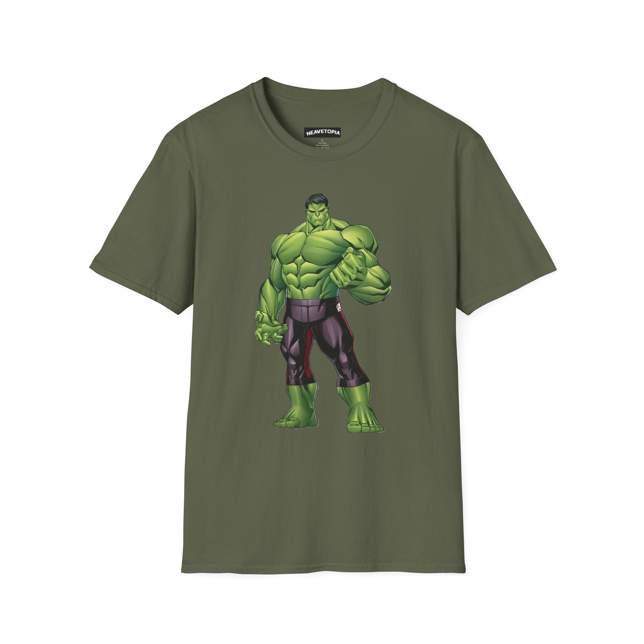 Hulk Avengers Logo T-Shirt — Marvel Hero Collage Graphic Tee