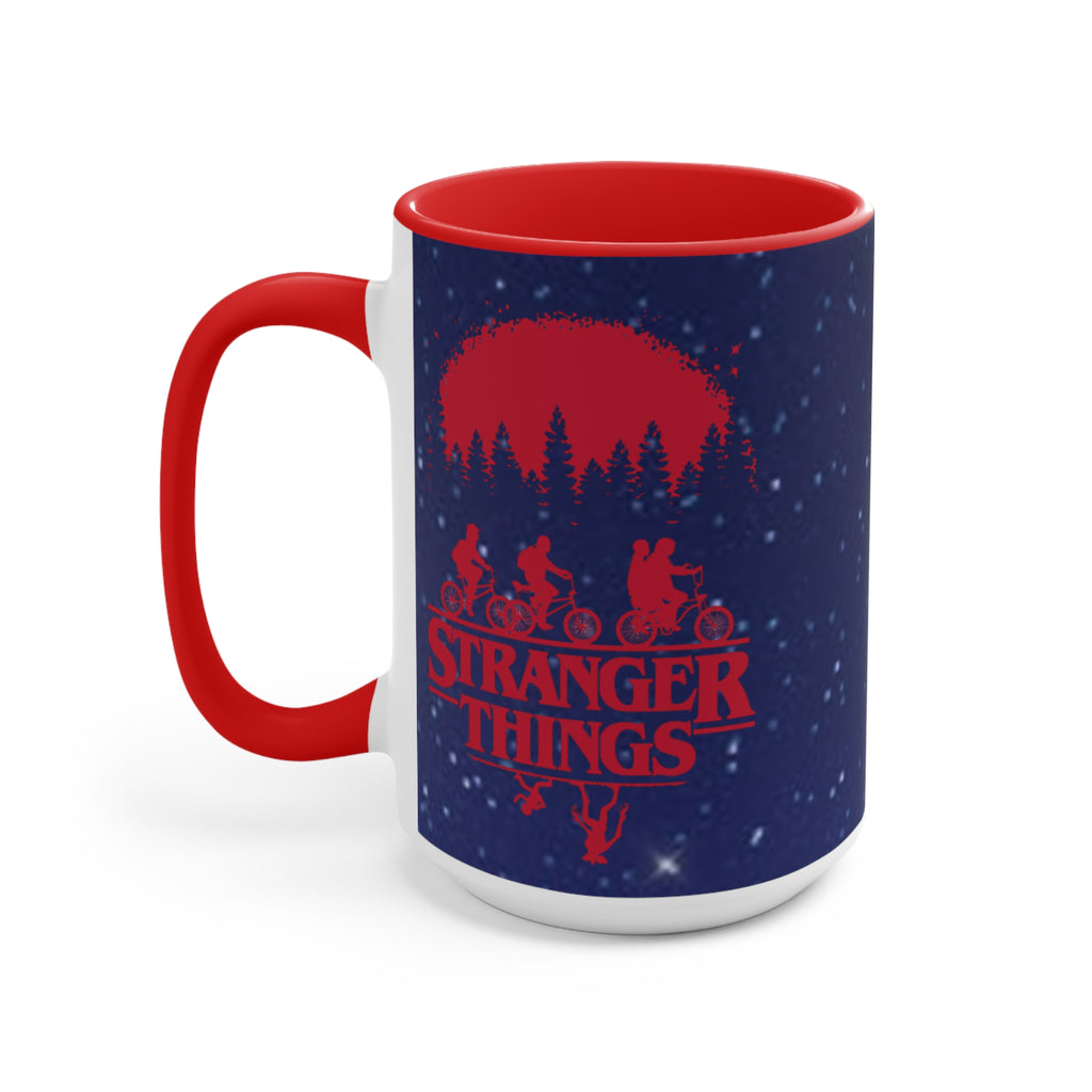 Stranger Things Accent Mug — Retro 80s Sci‑Fi Night Sky Design Demigorgon - Limited Edition