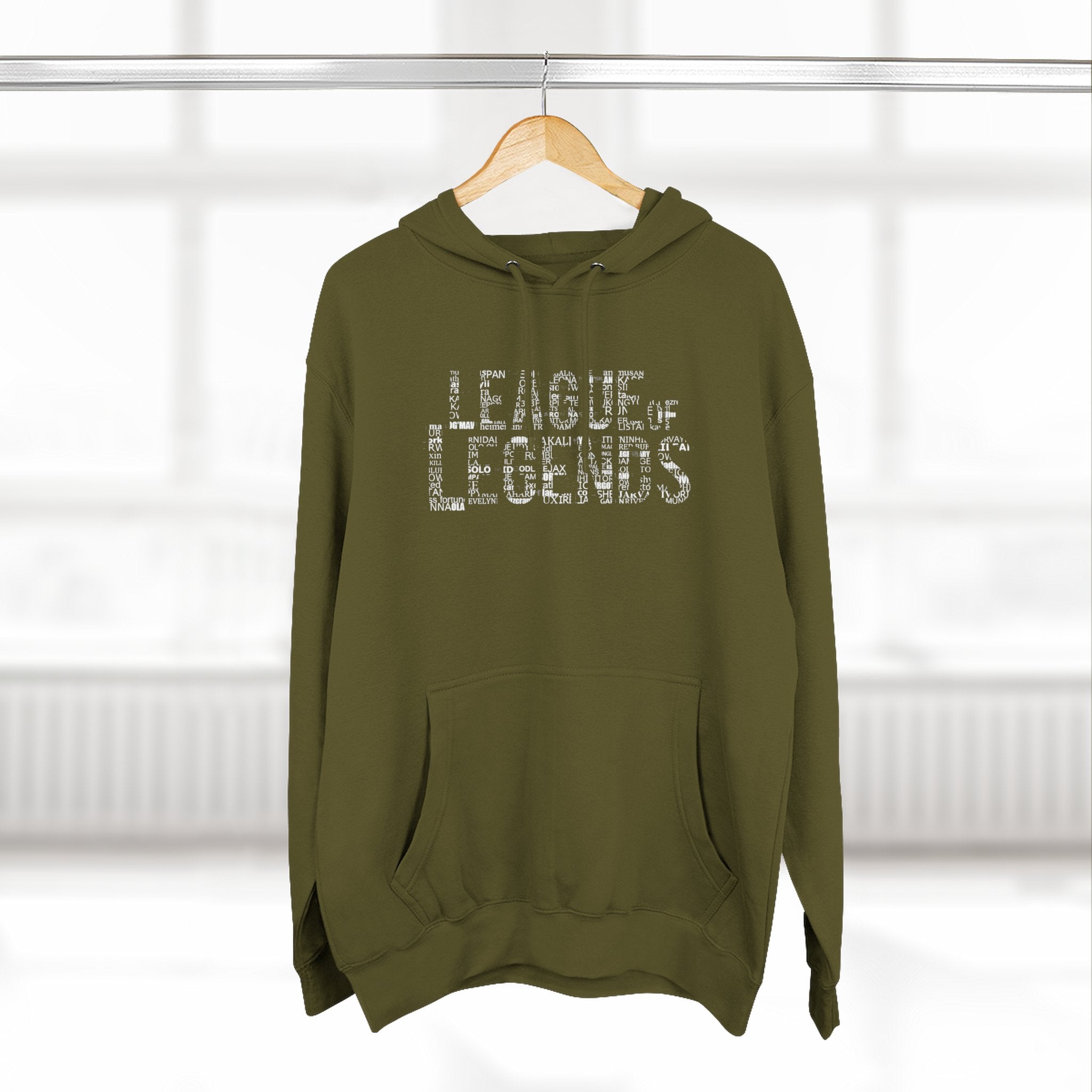League of Legends Distressed Logo Hoodie - All Champion's names