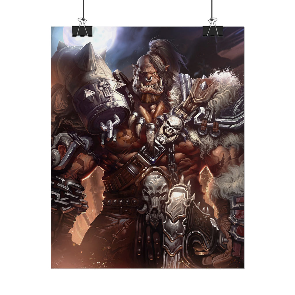 Garrosh Hellscream Fantasy Art Print - World of Warcraft