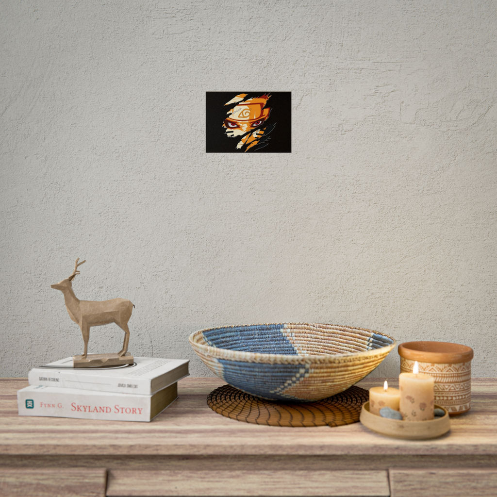 Naruto Scratch Effect Art Poster – Dynamic Anime Wall Print (Rolled Poster)