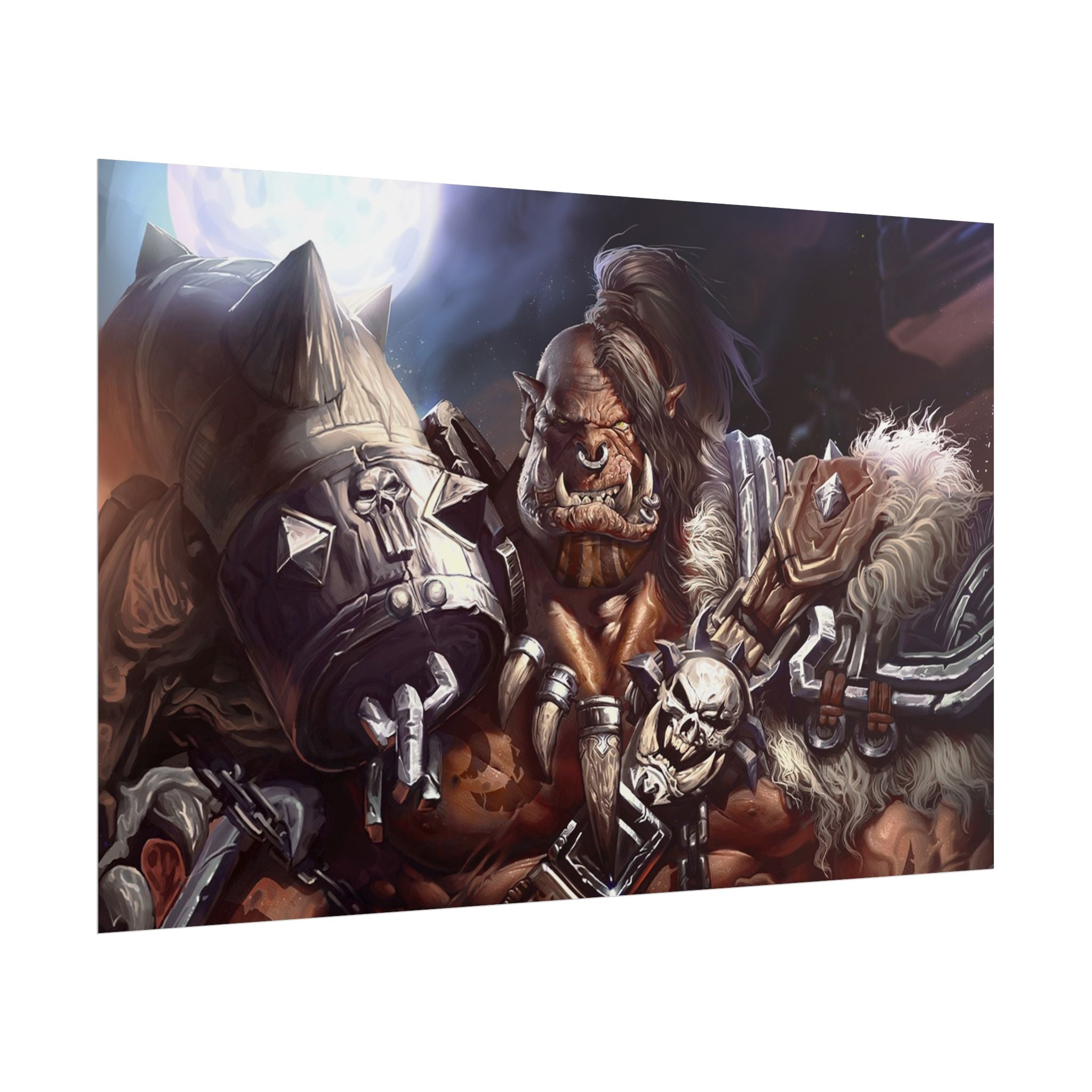 Garrosh Hellscream Fantasy Art Print - World of Warcraft