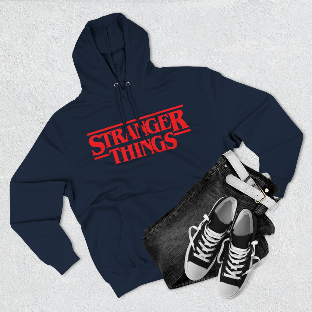 Stranger Things Fleece Hoodie – Retro Outline Logo Pullover