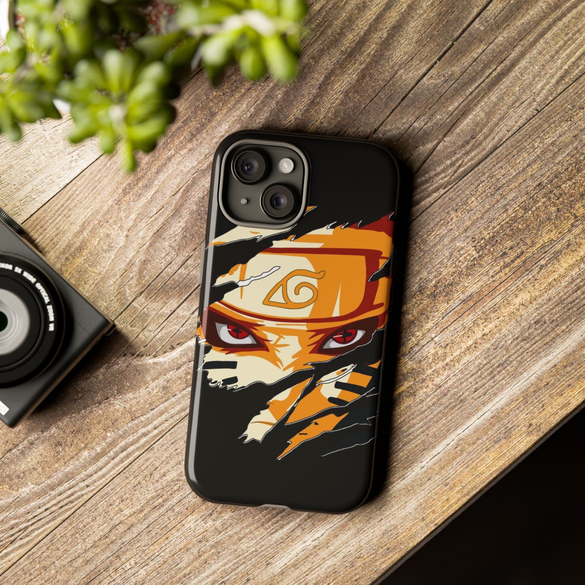 Anime Ninja Phone Case — Intense Shredded Mask Design (Tough Cases)