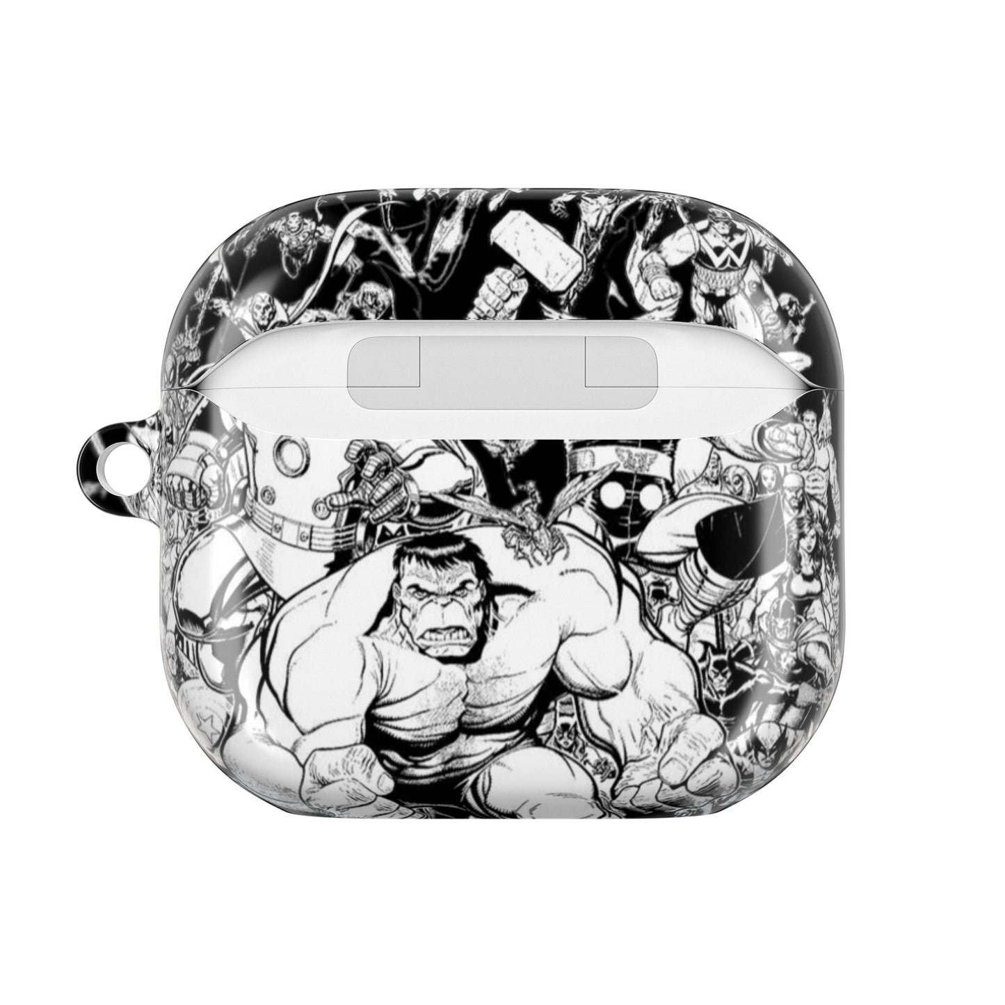AirPod Hülle – Marvel Schwarz-Weiß-Stil