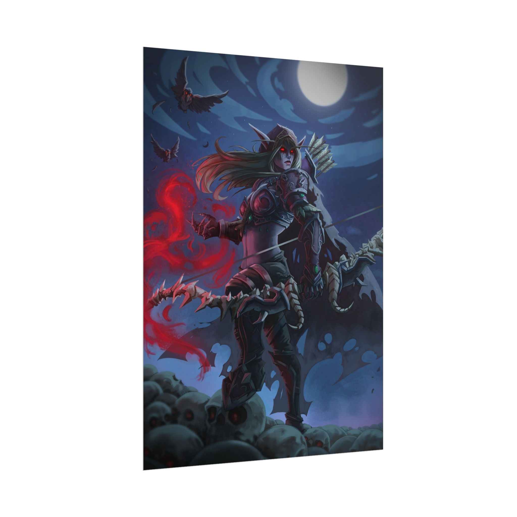 Lady Sylvanas World Of Warcraft Poster — Fantasy Art Print
