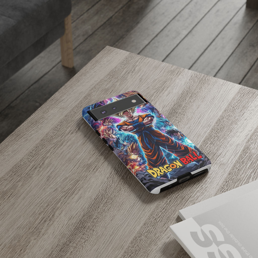 Dragon Ball Super Saiyan Phone Case — Goku Anime Tough Case