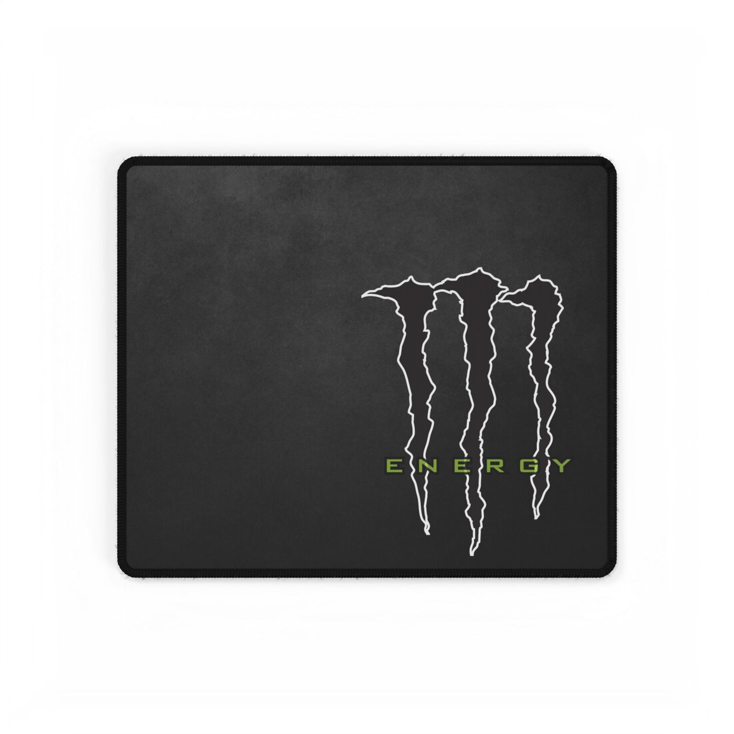 Monster Energy Black Gaming Desk Mat — Large Mousepad with Logo