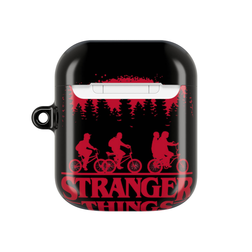 Stranger Things AirPod Case – Retro 80s Sci‑Fi Bike Silhouette Protective Cover