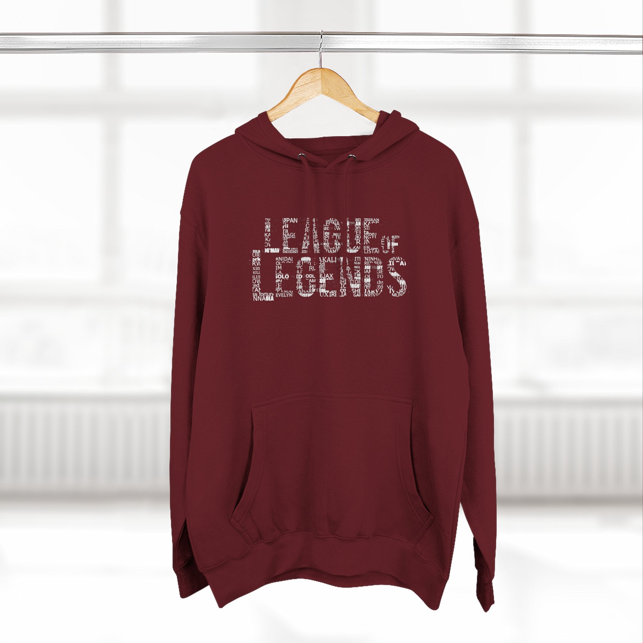 League of Legends Distressed Logo Hoodie - All Champion's names