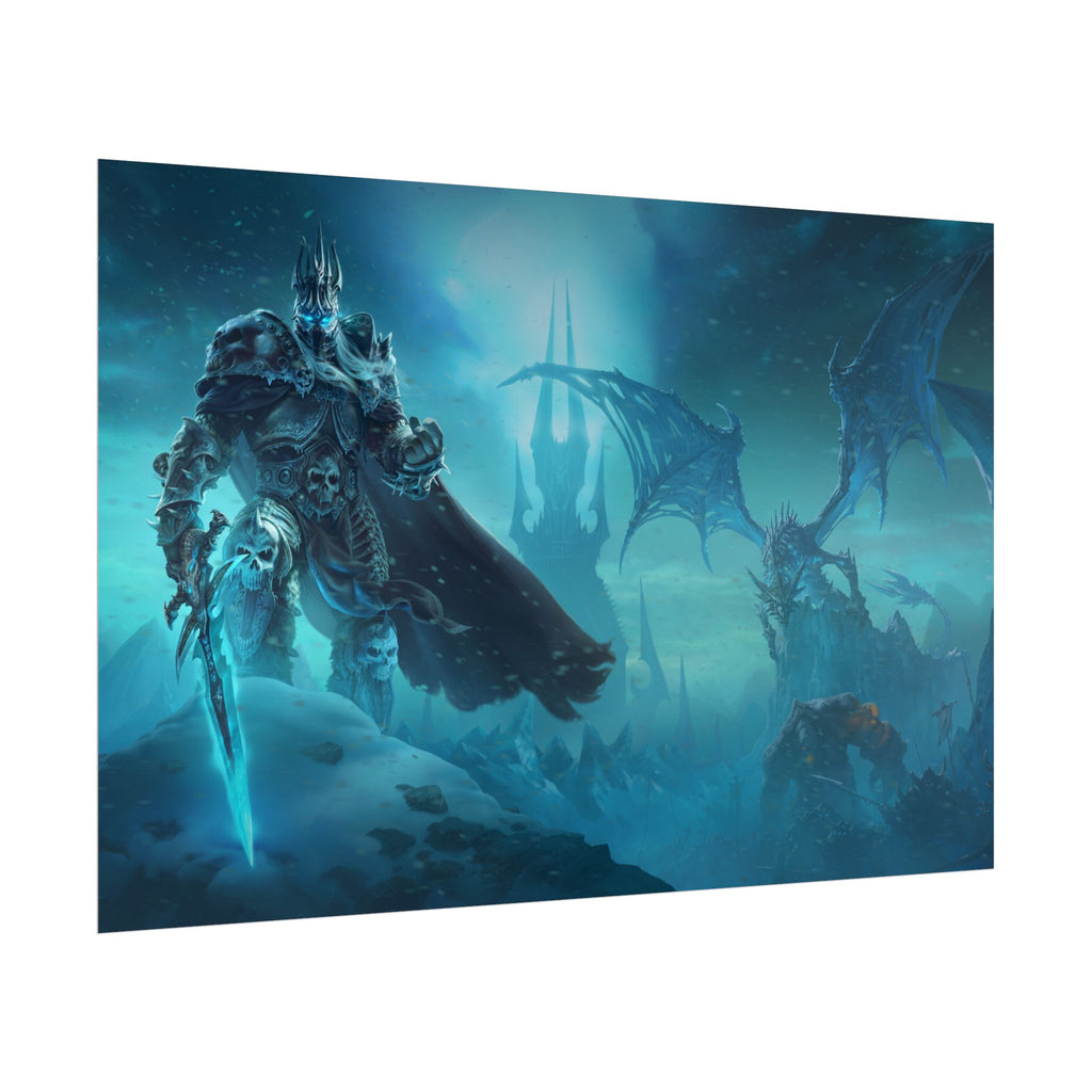 Lich King Fantasy Art Print - World of Warcraft