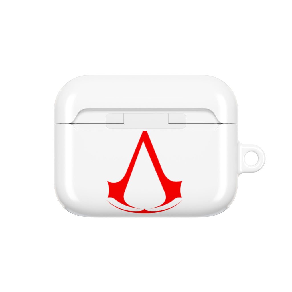 Assassins Creed Emblem AirPod Case — Red Gaming Logo Protective Cover