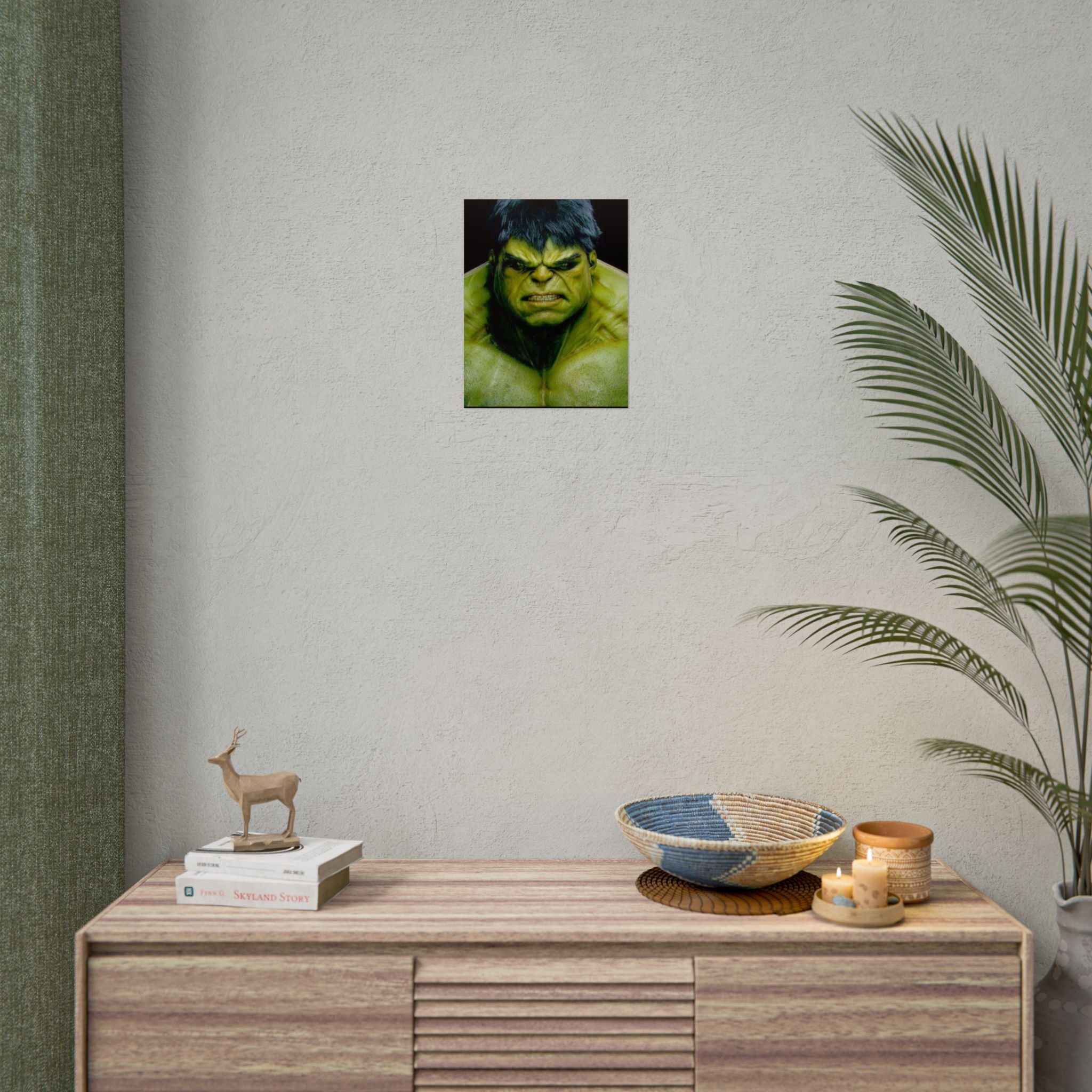 Hulk Lightning Poster — Marvel Vibrant Superhero Wall Art (Rolled Poster)