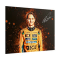 Oscar Piastri Poster | F1 Racing Mc Laren Driver Artwork  | Original Signature