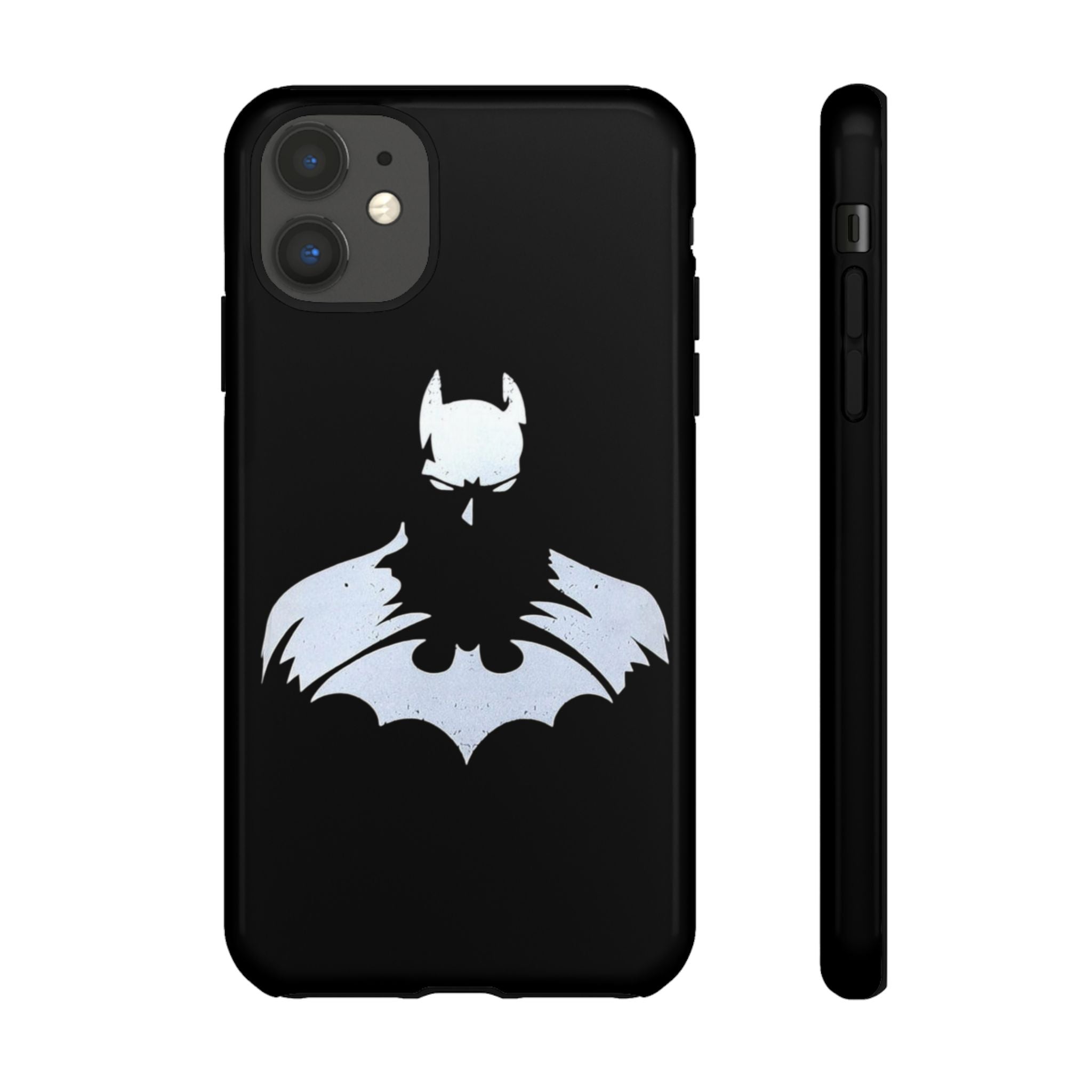 Batman Silhouette Tough Phone Case — Dark Knight Black Protective Cover