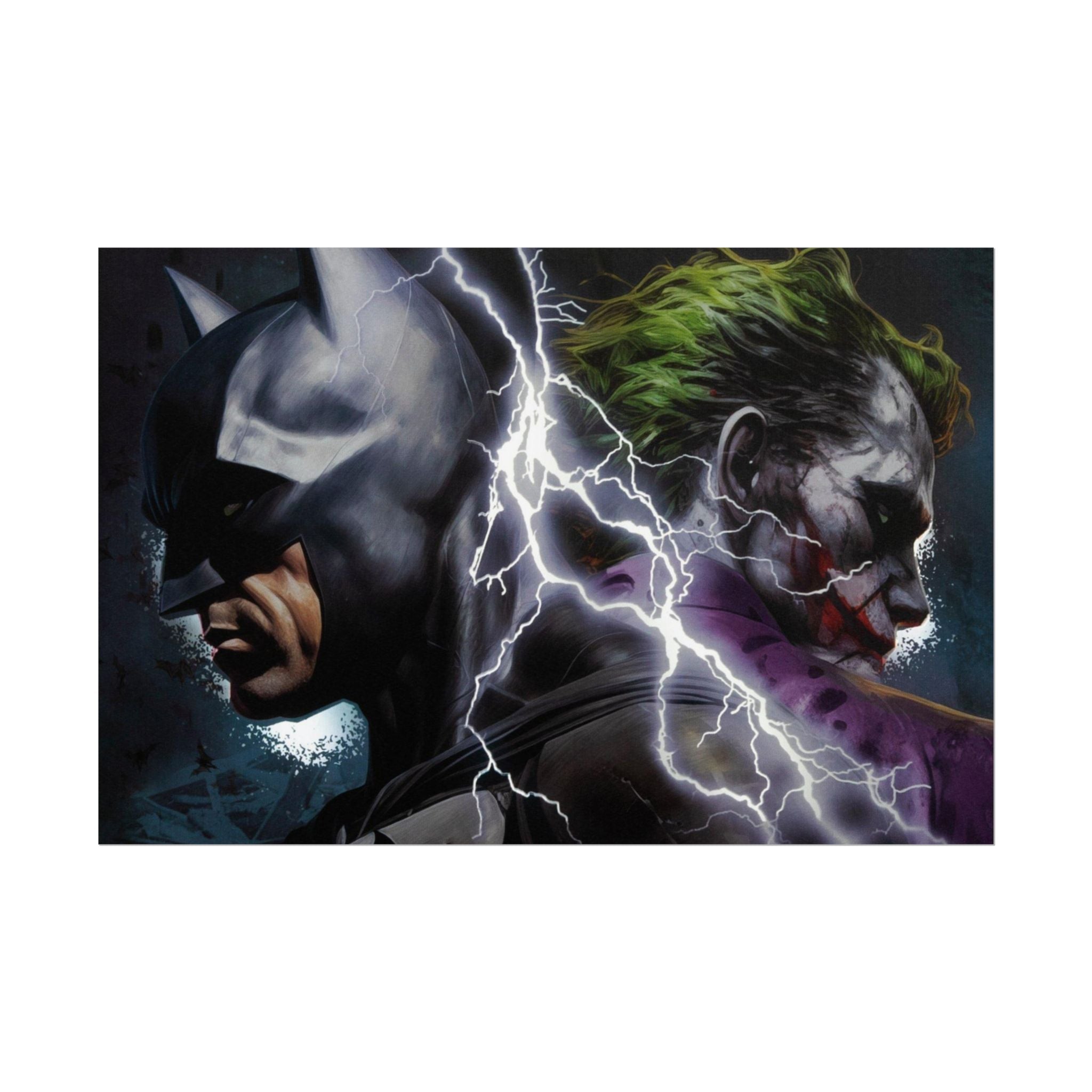Batman vs Joker Lightning Poster