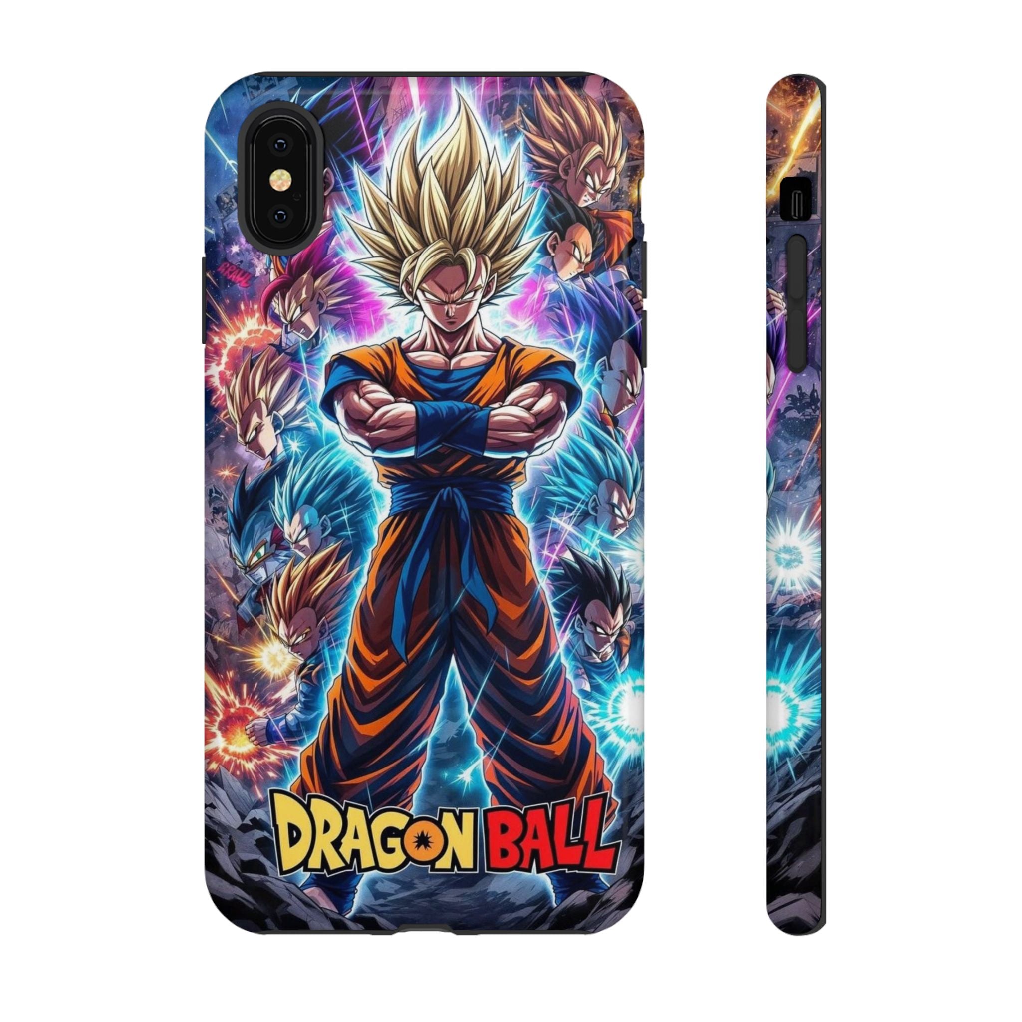 Dragon Ball Super Saiyan Phone Case — Goku Anime Tough Case