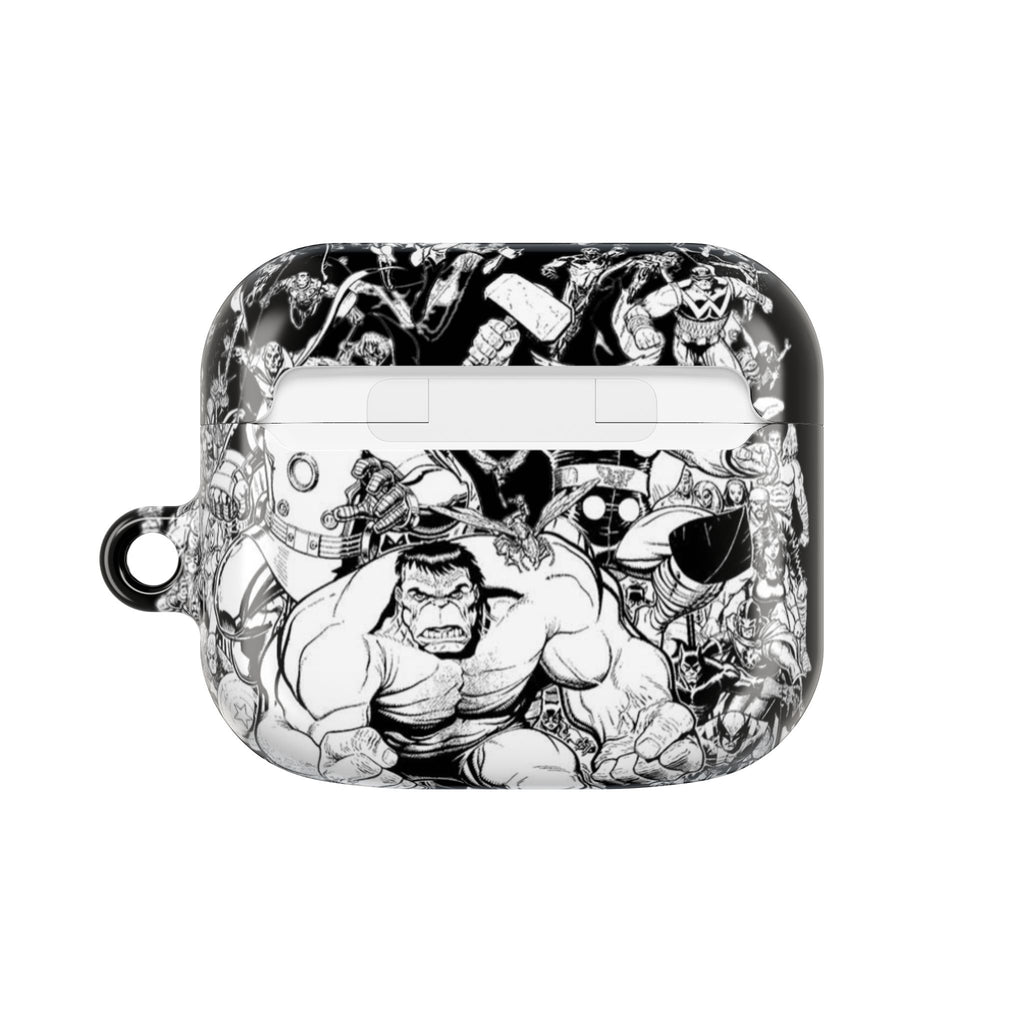 AirPod Case — Marvel Black and White Style