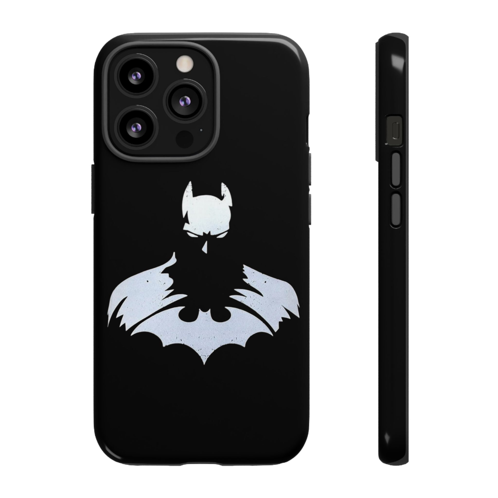 Batman Silhouette Tough Phone Case — Dark Knight Black Protective Cover