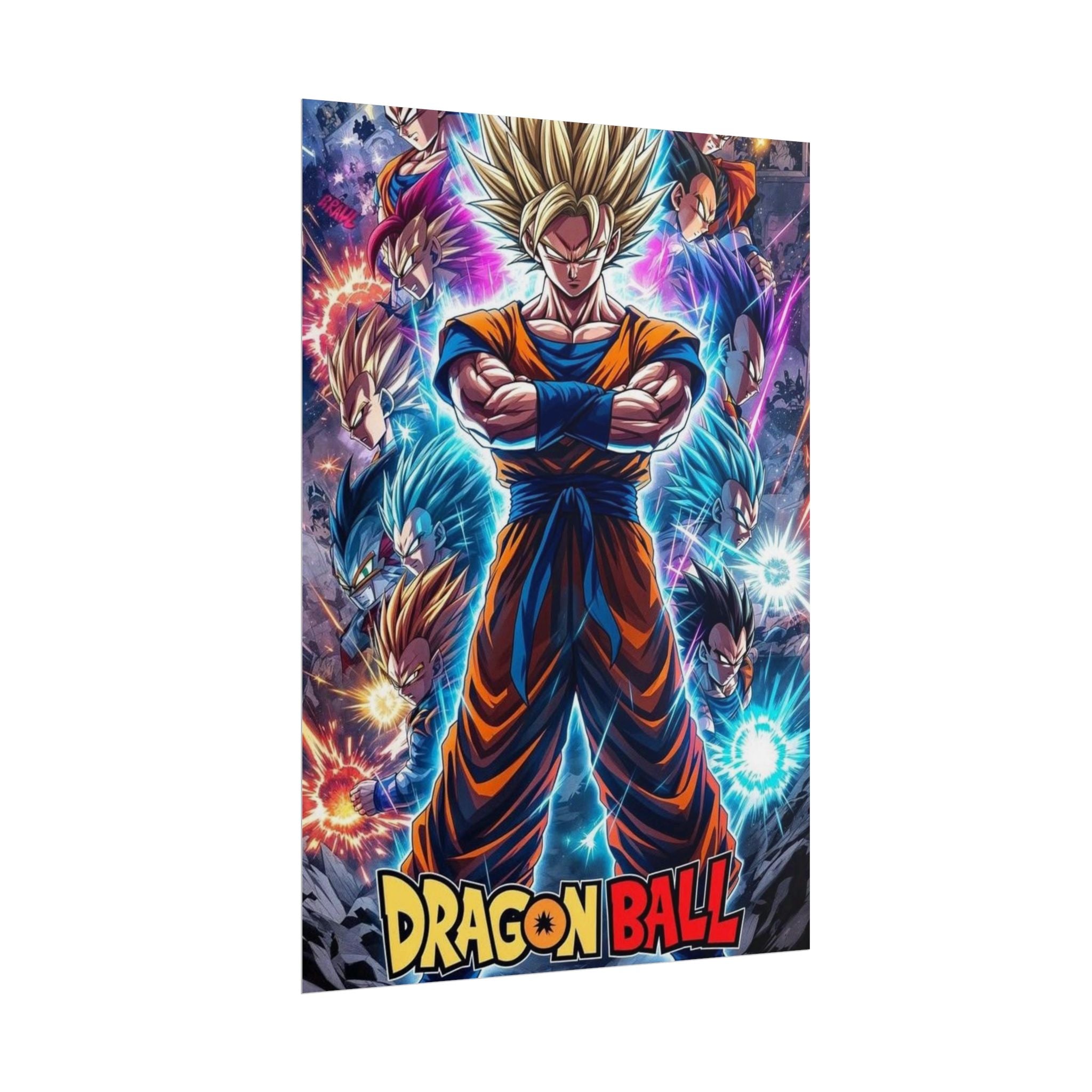 Dragon Ball Super Saiyan Goku Rolled Poster – Anime Wall Art Dragon Ball