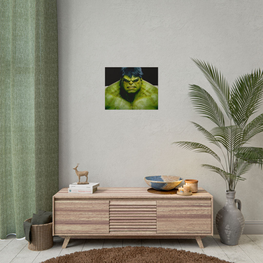 Hulk Lightning Poster — Marvel Vibrant Superhero Wall Art (Rolled Poster)