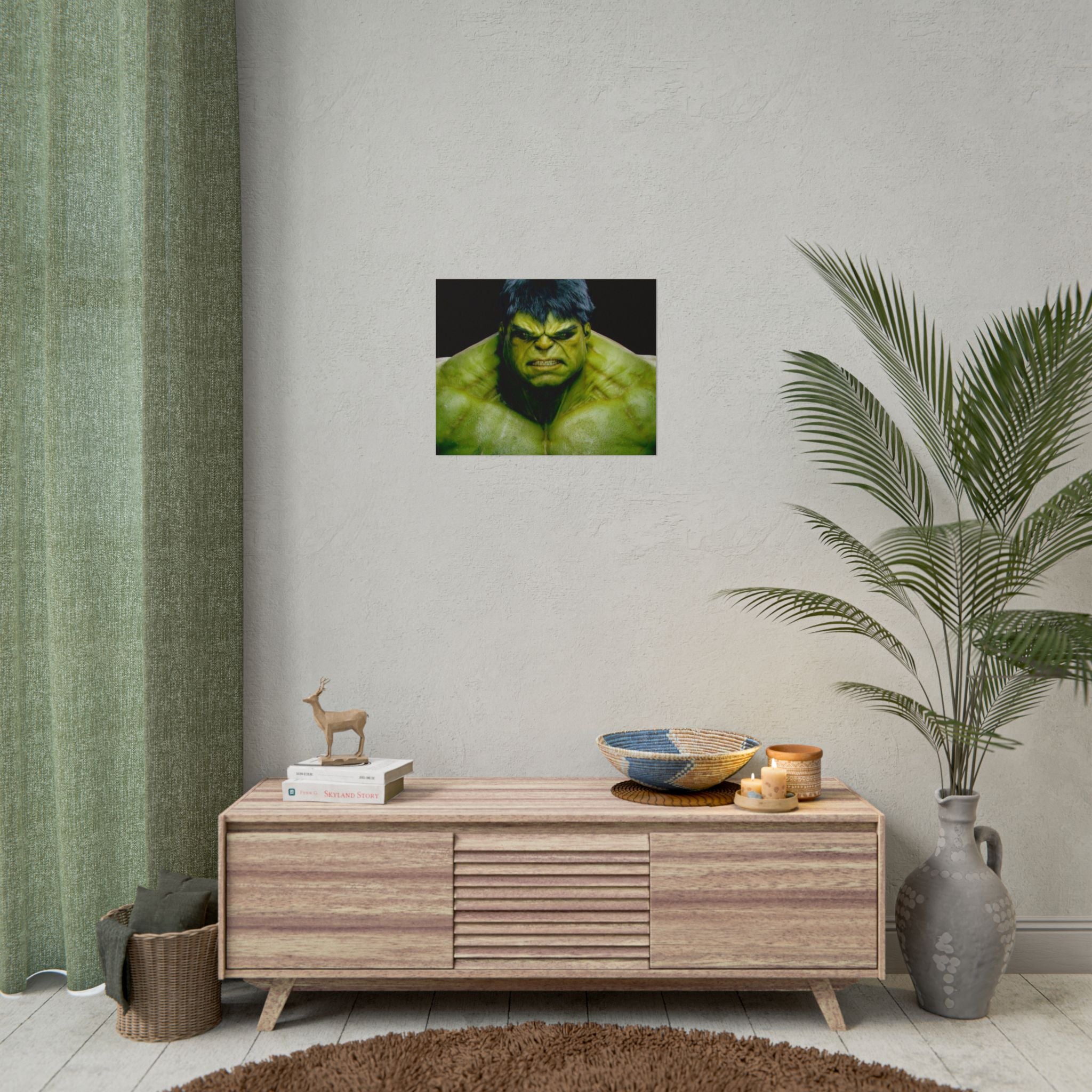 Hulk Lightning Poster — Marvel Vibrant Superhero Wall Art (Rolled Poster)