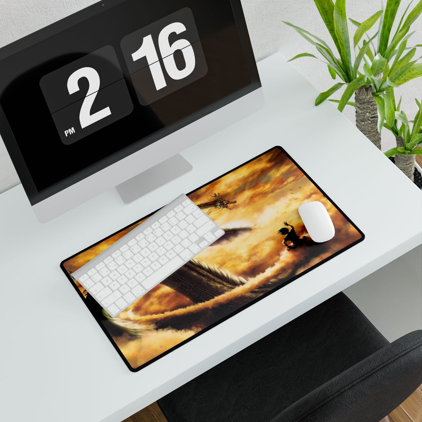 Dragonball Goku Desk Mat – Fantasy Gaming Keyboard Mouse Pad