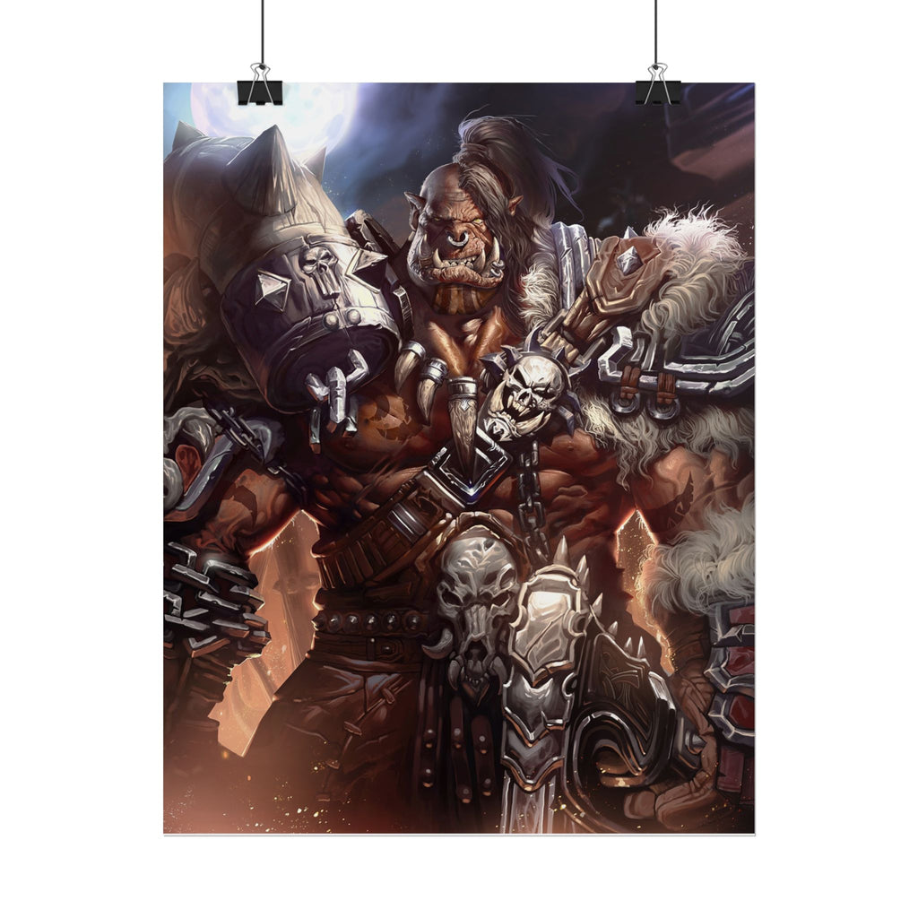 Garrosh Hellscream Fantasy Art Print - World of Warcraft