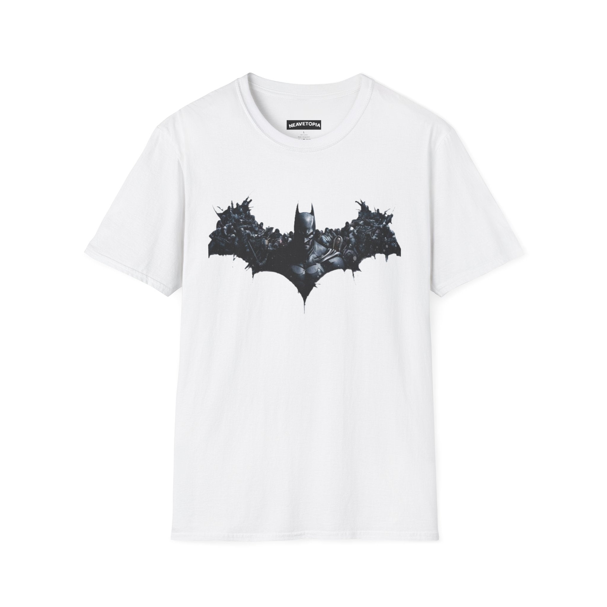 Dark Batman Emblem T-Shirt | Gothic Bat Silhouette Tee | Batman Vs Villians Design