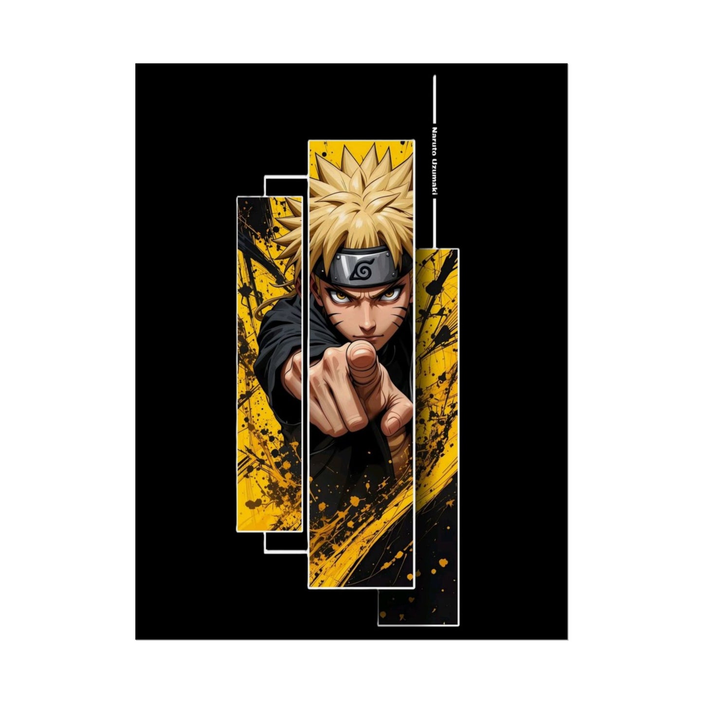 Naruto Art-Poster – Dynamischer Anime-Wanddruck (Gerollter Poster)