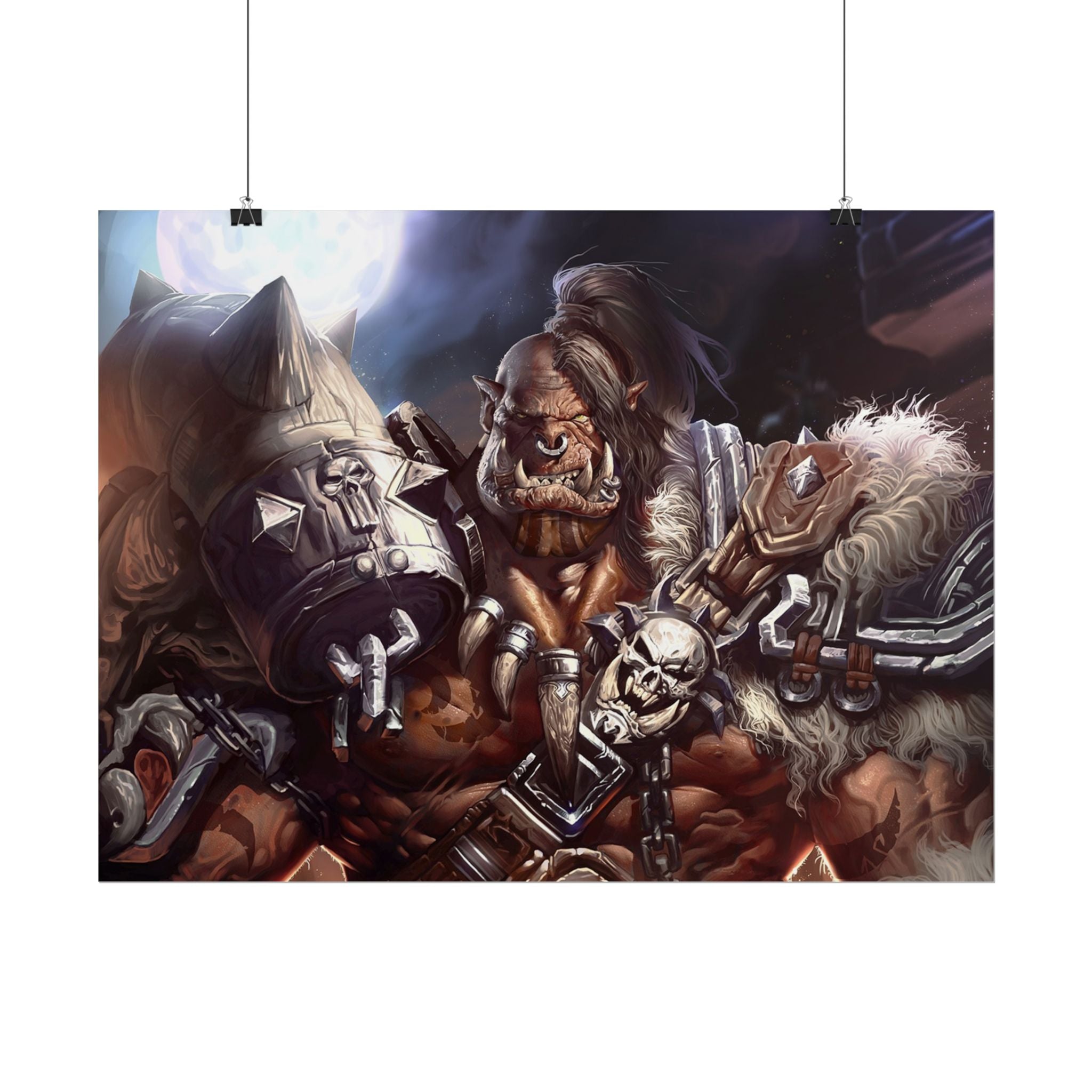 Garrosh Hellscream Fantasy Art Print - World of Warcraft