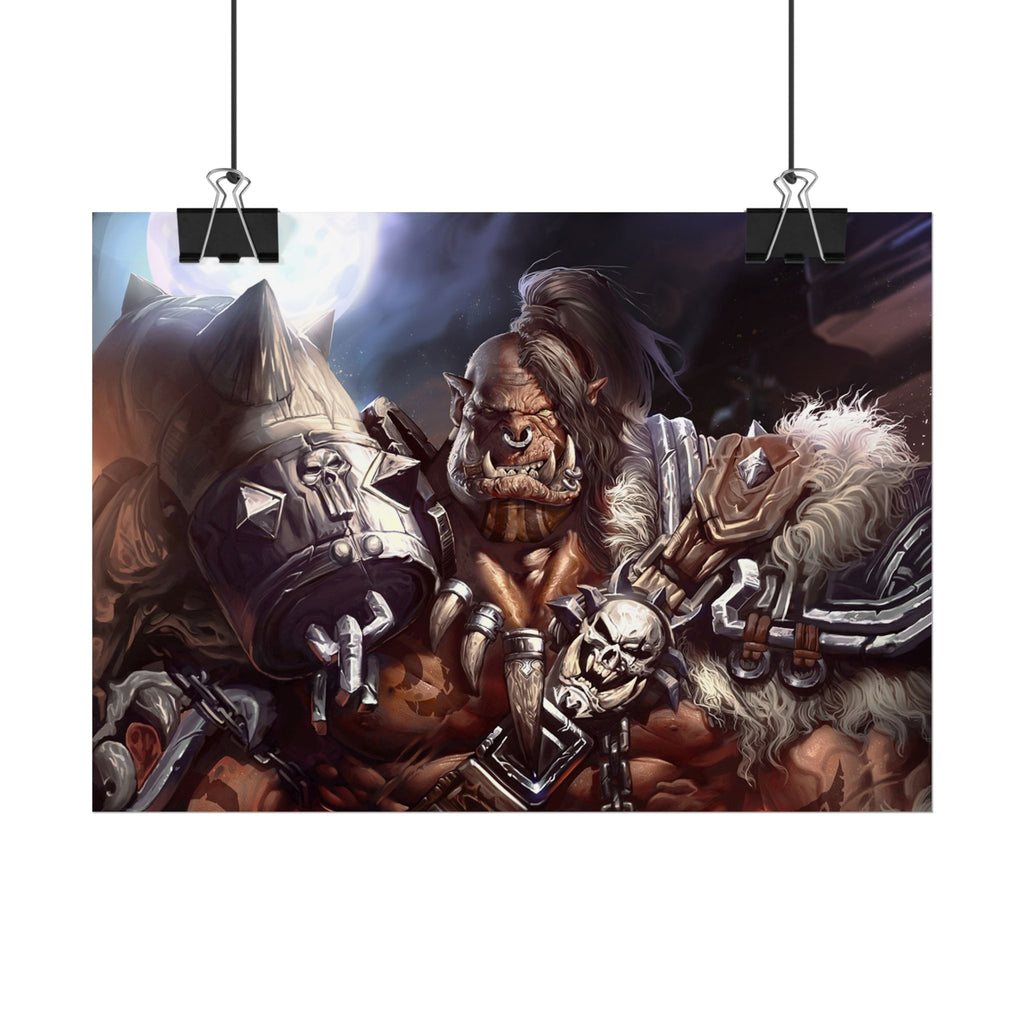 Garrosh Hellscream Fantasy Art Print - World of Warcraft