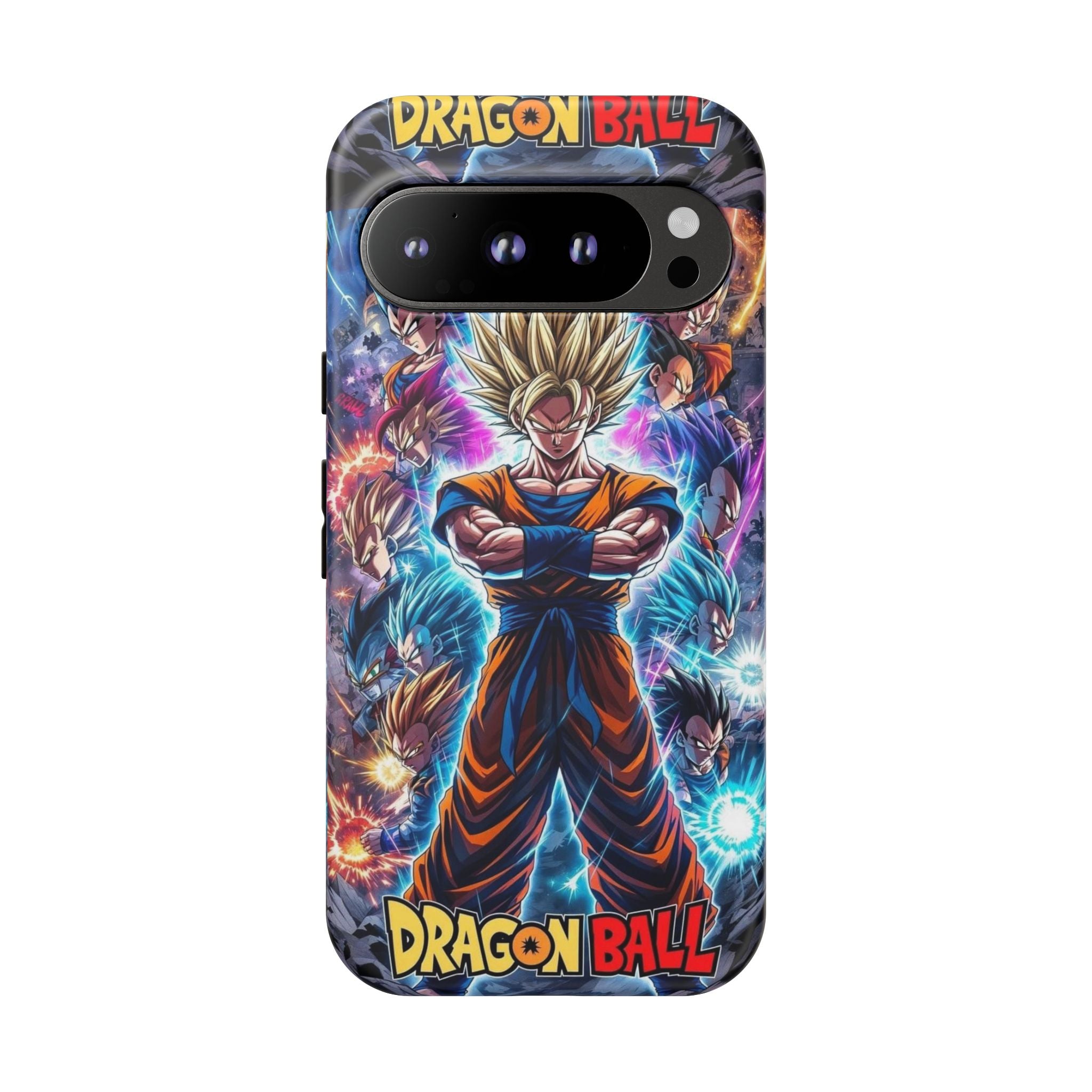 Dragon Ball Super Saiyan Phone Case — Goku Anime Tough Case