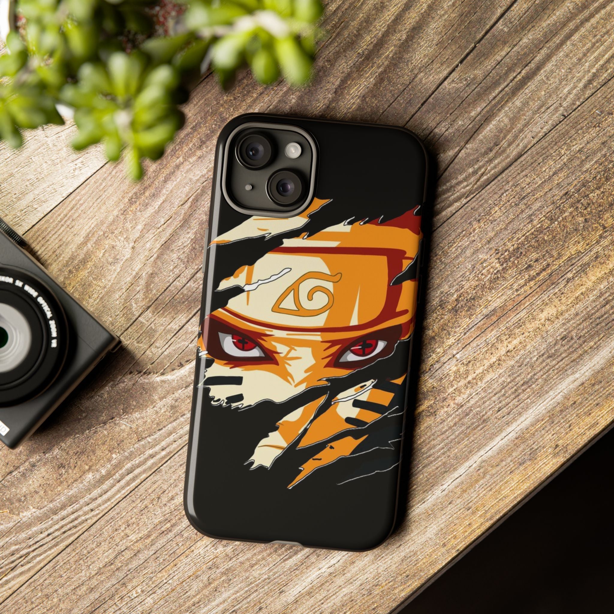 Anime Ninja Phone Case — Intense Shredded Mask Design (Tough Cases)