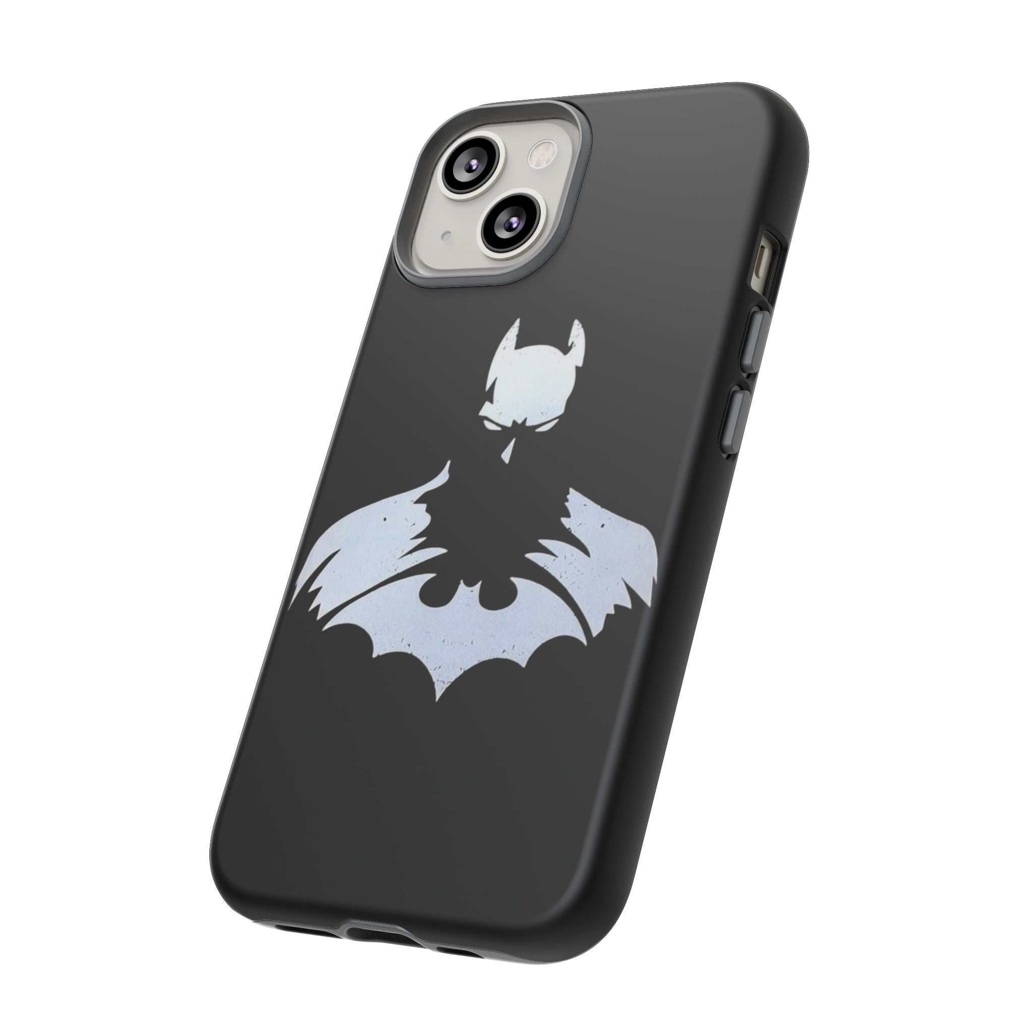 Batman Silhouette Tough Phone Case — Dark Knight Black Protective Cover