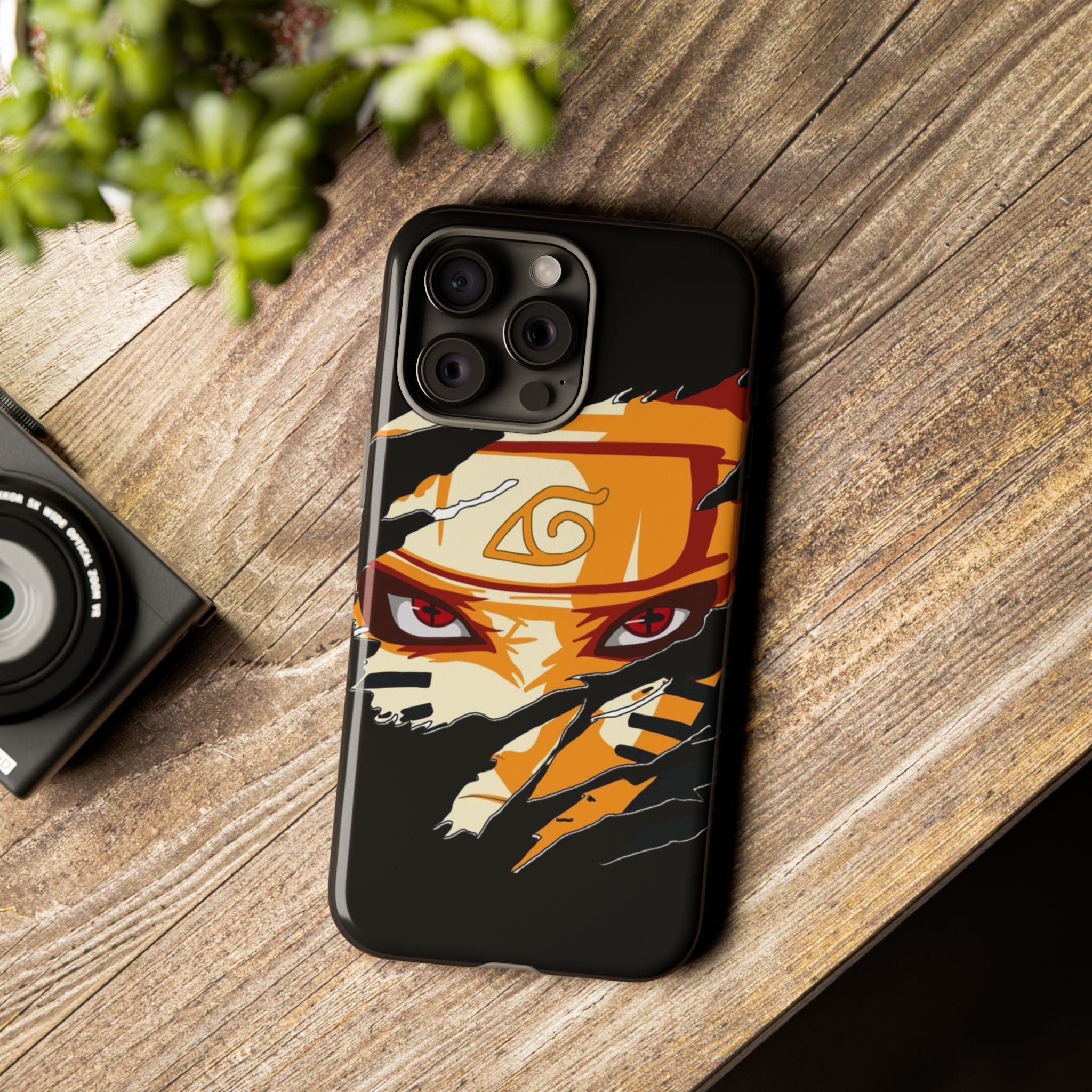 Anime Ninja Phone Case — Intense Shredded Mask Design (Tough Cases)