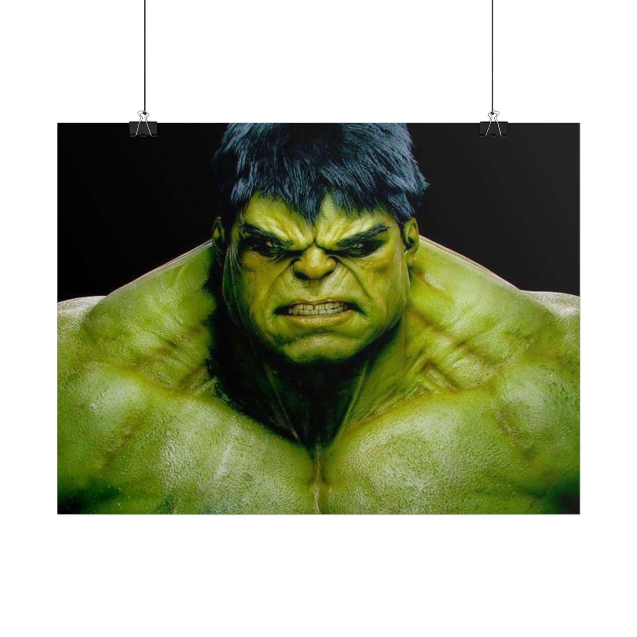 Hulk Lightning Poster — Marvel Vibrant Superhero Wall Art (Rolled Poster)