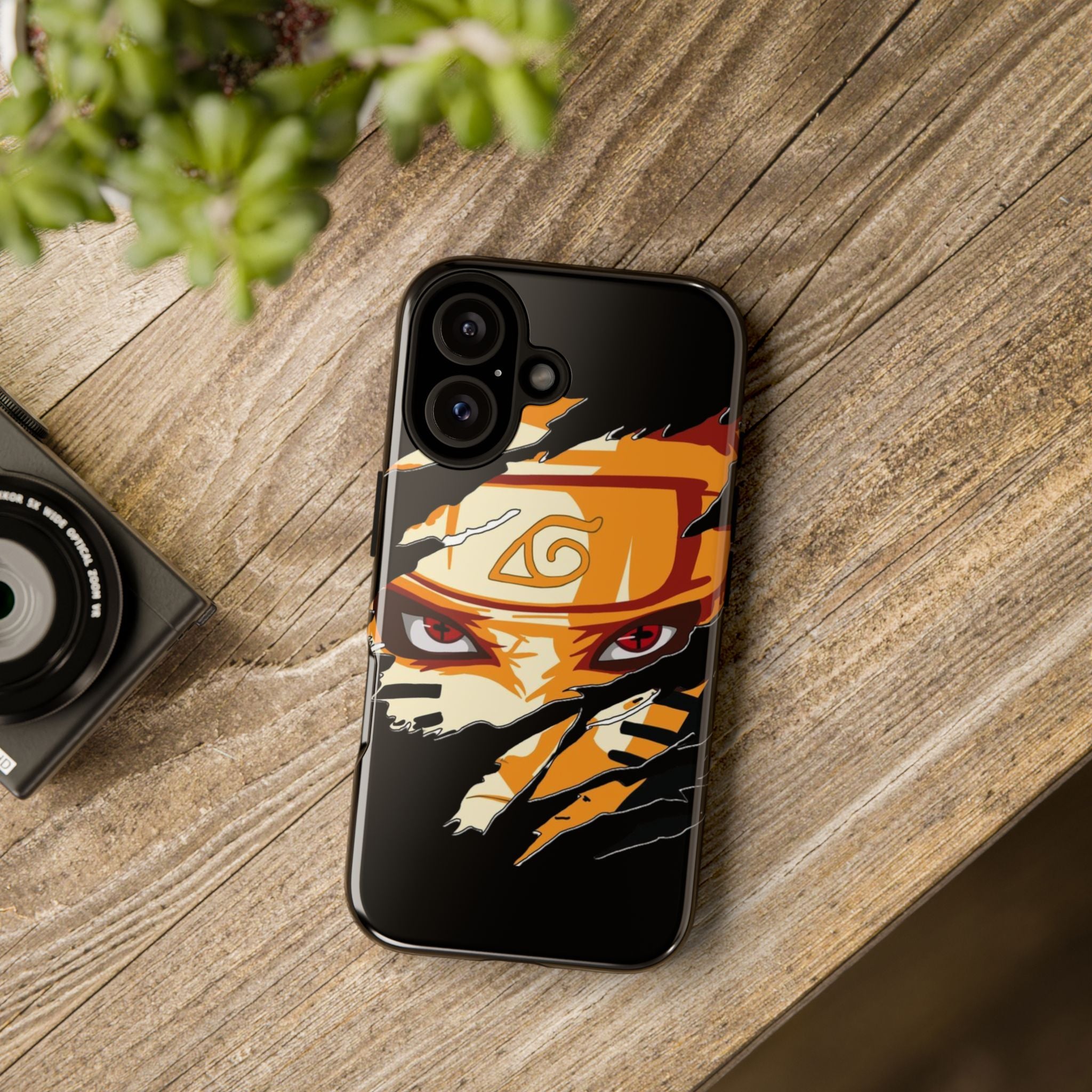 Anime Ninja Phone Case — Intense Shredded Mask Design (Tough Cases)