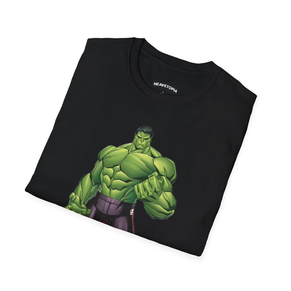 Hulk Avengers Logo T-Shirt — Marvel Hero Collage Graphic Tee