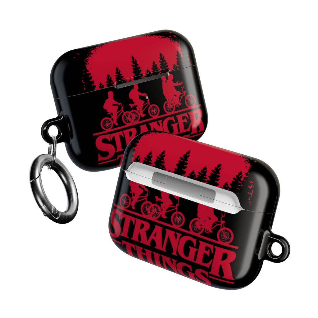 Stranger Things AirPod Case – Retro 80s Sci‑Fi Bike Silhouette Protective Cover
