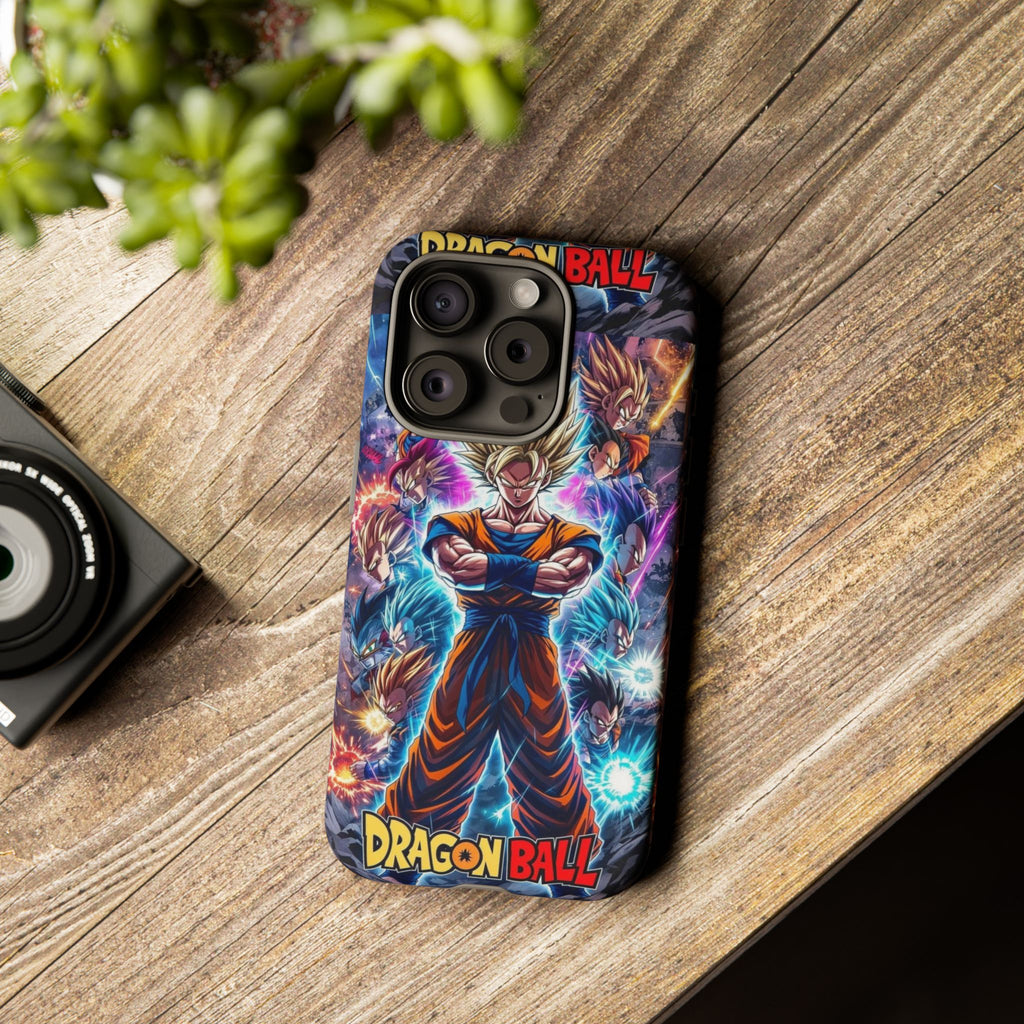 Dragon Ball Super Saiyan Phone Case — Goku Anime Tough Case
