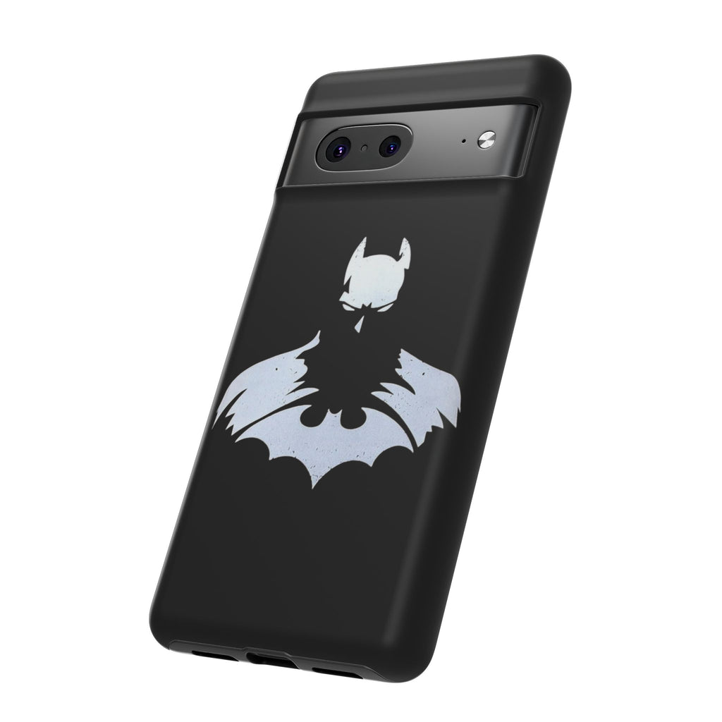 Batman Silhouette Tough Phone Case — Dark Knight Black Protective Cover