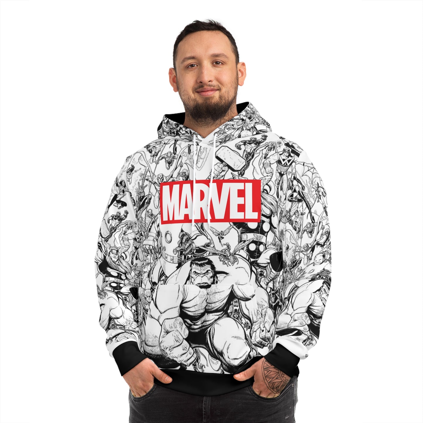 Marvel Skizzen-Collage Hoodie – Limitierte Sammler-Edition