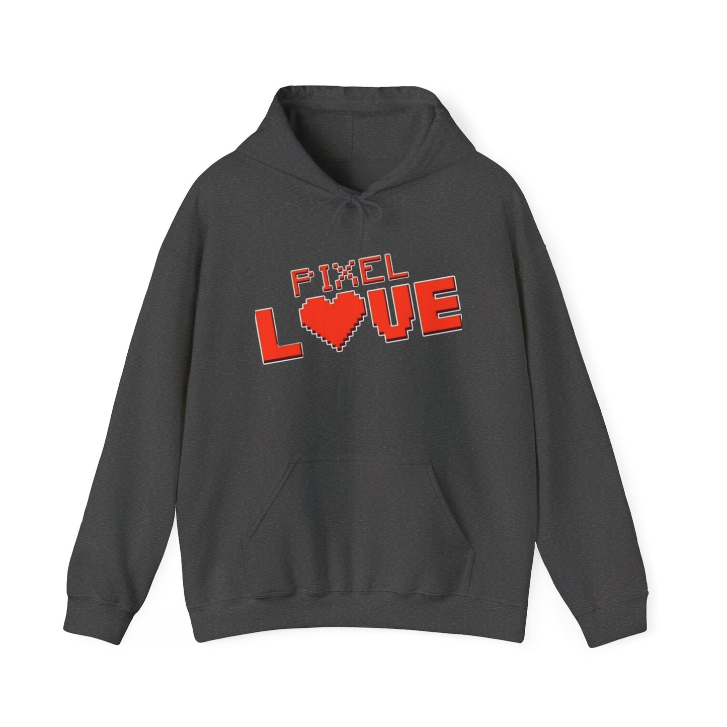 Pixel Love Hoodie – Retro 8-Bit Herz Gamer Valentinstags-Sweatshirt