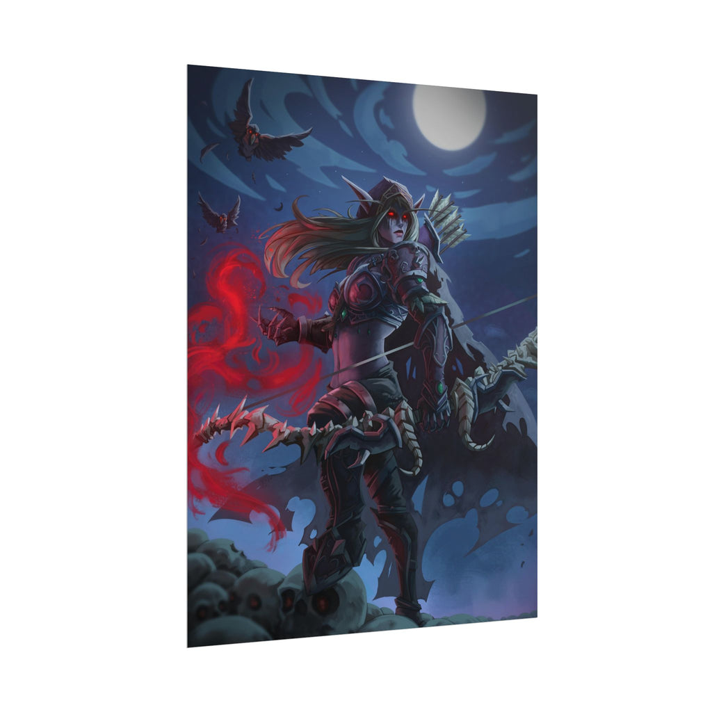 Lady Sylvanas World Of Warcraft Poster — Fantasy Art Print